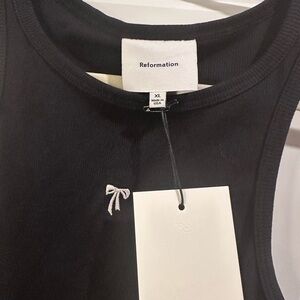Reformation Black Tank Top